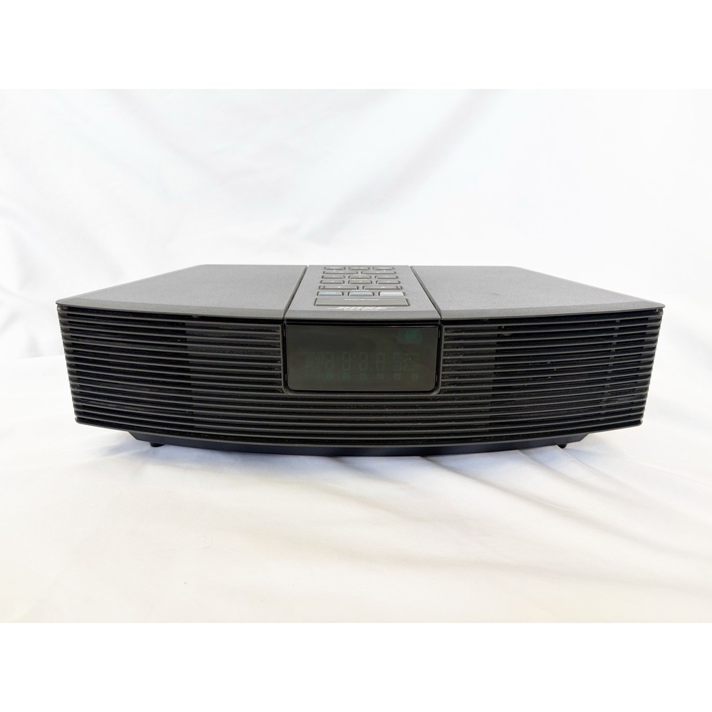 Bose Wave Radio Model AWR1G1 Black FM/AM/Aux/Alarm Tested - Works No Remote
